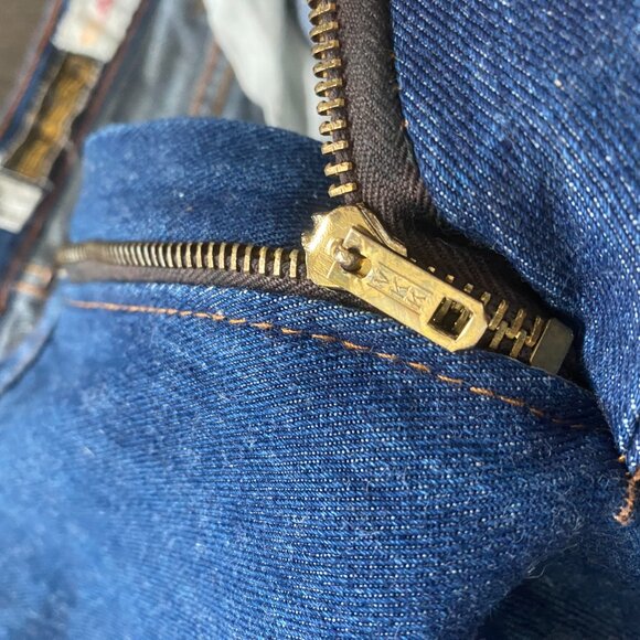 VINTAGE SEARS MEN'S STORE MINI FLARE / BOOTCUT JEANS SIZE 34/33 - Picture 10 of 11